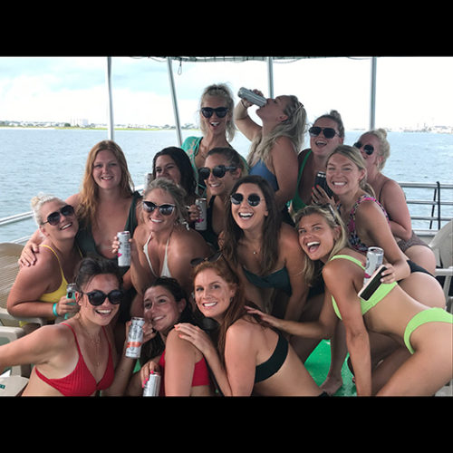 Group of women enjoying a Wrightsville Beach Bachelorette Party